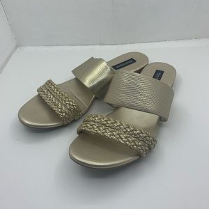 WHBM gold Sandals